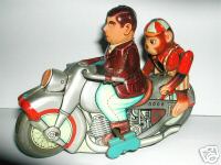 Motorcycle with moving Monkey Passanger-Kanto, Japan